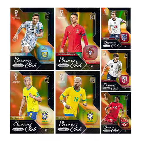 2022 World Cup Panini Football Series Diy Richarlison Cristiano Ronaldo Neymar Harry Kane Collection