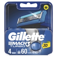 Gillette Mach3 Turbo Razor Cartridges (4s x 2)