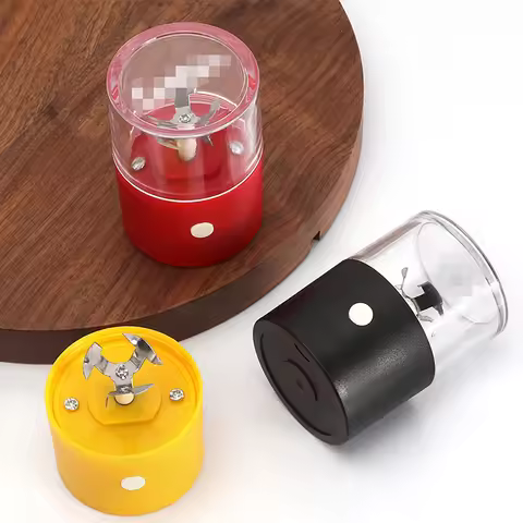 2inch Electric Herb Grinder Salt Mill Spice Pepper Crusher Mortar Tobacco Raw Grass Grinder Cigarett