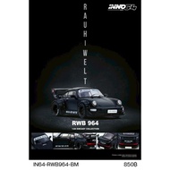 IN64-RWB964-BM-RWB 964 BLACK MATT DIECAST SCALE MODEL CAR