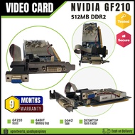 GF 210 512MB DDR2 64BIT Videocard Preowned