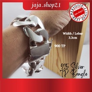 READY STOCK | Original 925 Silver Bracelet 900 TP Bangle For Men | Gelang Tangan Lelaki 900 TP Perak 925