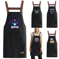 New Black Apron Essential Cooking Apron for School Student Apron