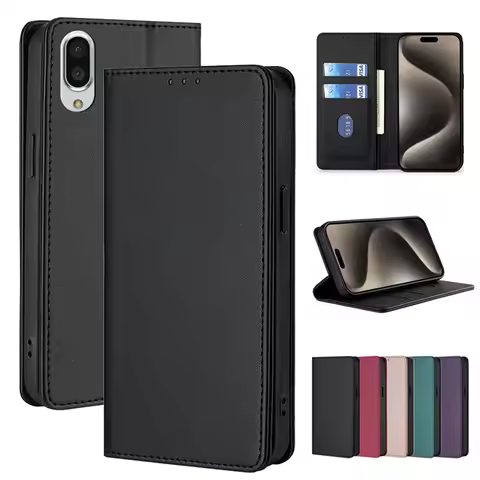Flip Cover Protective Leather Wallet Phone Case for Sharp Aquos Sense 8 7 6S 4 3 2 Lite R9 R8 R7 R6 