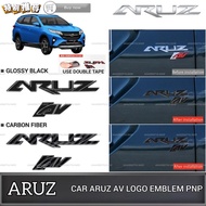 AMAZING PERODUA ARUZ CAR REAR ARUZ LOGO EMBLEM FRAME PNP REAR AV LOGO ARUZ LOGO BADGE COVER ACCESSOR