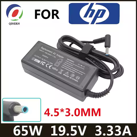 19.5V 3.33A 65W 4.5*3.0mm Laptop Charger Adapter For HP Envy 17-j010us Pavilion 15-j000 Chromebook 1