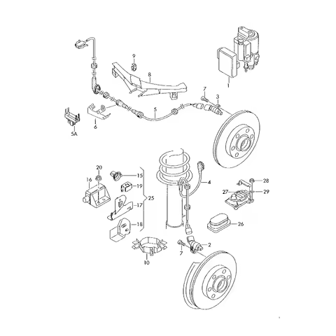 For Vw Audi Seat Mk4 Beetle TT Golf S3 A3 8L Car Yaw Rate Sensor ESP Sensor OME 1J0907657B 1J1907637
