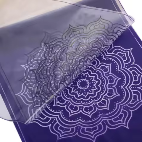 JC 100Pcs Clear Pattern Thermal Tattoo Transfer Film Paper Transparent Tattoo Transfer Paper Tattoo 