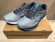 Mizuno Men Wave Rider 27 2E 闊版 Grey 男裝 路跑鞋 跑步鞋