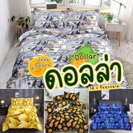Dollar Pattern Bed Sheet With Corner Tie Collection Of Million Quilts Coin Usd 6 Pieces All Sizes 3.