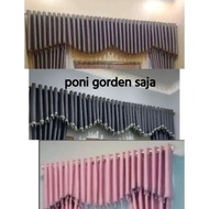 MURAH || Gorden Poni Pisah/Topi Gorden/Gorden Poni atas pintu Bahan