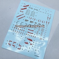 Daban 8812 Astray Red Frame MB Ver Part Water Decal