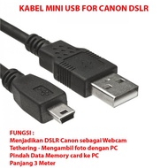 Canon DSLR Camera USB Cable Tethering to PC - 3 Meters - Zoom Webcam by Canon DSLR