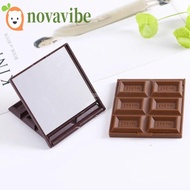 NOVAVIBE Portable Mirror, Chocolate Shaped Kawaii Chocolate Mirror, Simple Unique Beauty Mirror Deco