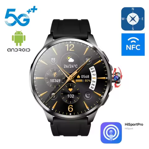 H99 Smart Watch Android 8.1 OS 1.95 inch Amoled Screen Google Play Store GPS Wifi 1100Mah Game Video