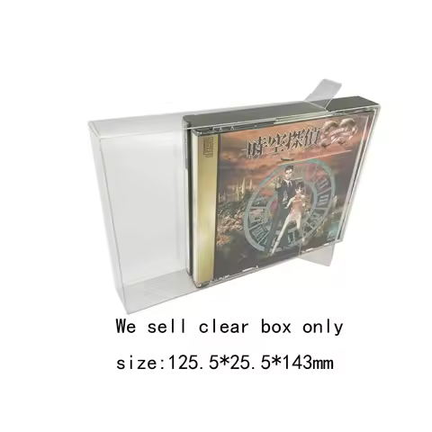 Transparent Clear box For PS1 for Dreamcast DC for Saturn SS 3CD 4CD game card plastic PET collectio