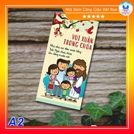 Set of 10 Catholic Red Envelopes model A2 Happy Spring in God - Lucky Money CNY - Meaningful Catholi