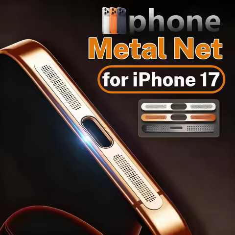 4PCS Metal Anti Dust Net Sticker for iPhone 17 Pro Max Speaker Hole Metal Mesh Dustproof Cover for i