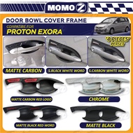 Car Proton Exora Door Bowl Cover Chrome Carbon Black Protector Penutup Pintu Kereta