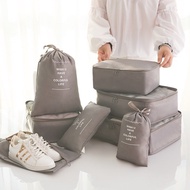 【SG Ready Stock】7/8Pcs Travel Organiser Waterproof Luggage Organiser Bag High-quality Travel Storage Bag