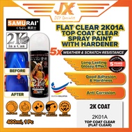 Samurai 2K Spray Paint 2K01 Top Coat Clear 400ml 2K01 (Clear)