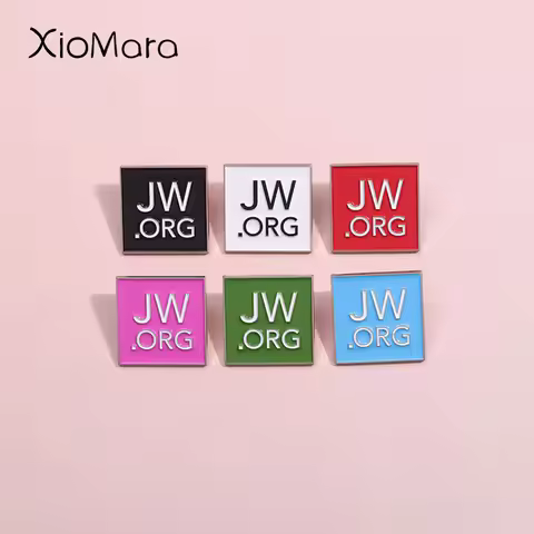 JW.ORG Enamel Pins Religious Organization Structure Bible Jesus Brooches Lapel Badges Jewelry Gift F