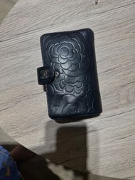 Chanel 山茶花 扣式中夾保證正品