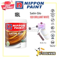 18L Nippon Paint Satin Glo 1001 Brilliant White