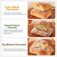 Healthy Quick-eating Ciabatta Bread for Breakfast and Snacks