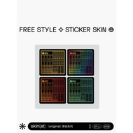 SkinAT Apple M Chip Sticker/M5, M4 Sticker/Apple M Chip Sticker/MacBook Sticker Car Sticker Unique S