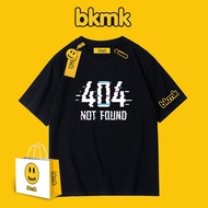 Bkmk เสื้อยืด แขนสั้น พิมพ์ลาย สไตล์สตรีท สร้างสรรค์ สําหรับผู้ชาย