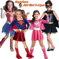 Wonder Woman Costume For Kids Girl Superhero Cloak Dress Set Children Super Girl Cosplay Dres Halloween Carnival Sci-fi Costume