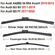 24"+20"+16" For Audi A4(B8) 2010-2015/Q3 8U 2011-2018/Q5 FY 2017-2025 Car Wiper Blade Windscreen Fro