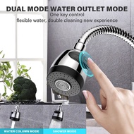 Kitchen Sink Faucet Mounted Basin 2 Mode Water Tap Kitchen Faucet Flexible 360 Swivel Stainless Steel