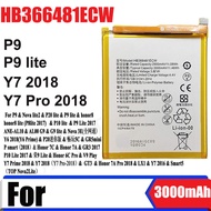 แบตเตอรี่ Huawei P9 / P9lite / P10lite / Y7pro（2018）/ nova3  แบตหัวเหว่ยnova3 แบตหัวเหว่ยP9 Battery พร้อมชุดไขควง แบตคุณภาพดี งานบริษัท HB366481ECW