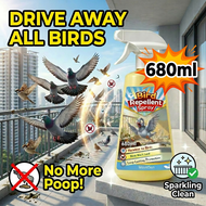 【680ml Effectively drive away】WB Bird repellent spray Pigeon repellent Bird repellent outdoor Pengha