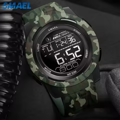 New SMAEL 8105 Watches Camo Strap Military Sport Watch for Men Clock Fashion Digital Wristwatch Wate