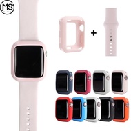 Strap+case Silicone Apple Watch iWatch IWO SERIES 3-4 38 42 40 44mm
