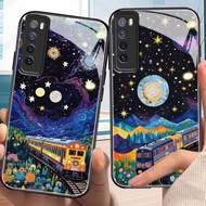 DMY case anime huawei e nova11 nova9 nova8 nova10 nova2 nova7 y7 nova3i nova4 y7a y9 i nova3 nova7 I nova5i pro se prime 2019 lite tempered glass case