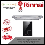 Rinnai RH-S95A-SSVR Slimline Hood + Rinnai RB-3012H-CB 2 Zone Induction Hob (30cm) *BUNDLE DEAL - FREE DELIVERY