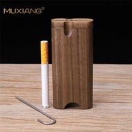 Wood dugout Black Walnut Wooden Box wood dugout Aluminum Tube Box Bottom Needle 0113p