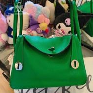 Hermes💚Lindy 26💚竹子綠色銀扣🌟99新🌈已Hold🌟