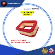 CHAIN SAW (WM7000) AIR FILTER 45 52 58CC / PENAPIS ANGIN FOR 461 4500 5200 6200 MESIN TEBANG POKOK CHAINSAW STHLL