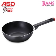 ASD 20cm Non Stick Gusto Red Deep Wok Pan / ASD Pan / Deep Pan / Non Stick Pan