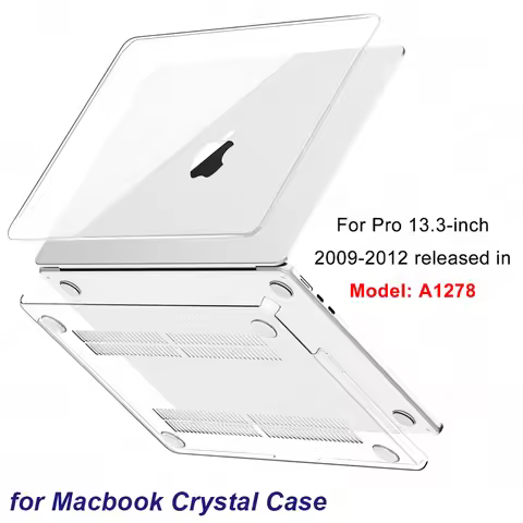 Crystal Case For Macbook Pro 13.3 inch A1278 2009-2012 Ultra Thin Hard Protective Laptop Transparent