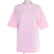 สภาพดีเยี่ยม △ เสื้อยืดแขนสั้นคอกลมโอเวอร์ไซส์พิมพ์โลโก้ Alexander Wang รุ่น UCC3251847 ผ้าฝ้าย 100%