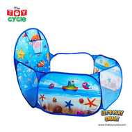 [ SG The Toy Cycle ] Marine Ocean Children's Foldable Ball Pit with Ball Hoop with 100 Balls Included