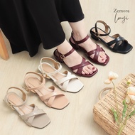 ZEMORA Louyi Women's Strap Sandals 3 Cm Heels Tofu Heels 3cm Heels