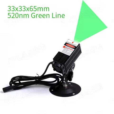 520nm Green Line Laser Diode Module 80mW 135mW 300mW 600mW 800mW with Cooling Fan (Free with Bracket