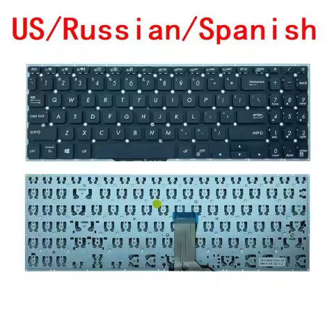 New US Russian Spanish Laptop Backlit Keyboard For ASUS vivobook S530 S15 S530U S530F S530UF S530FA 